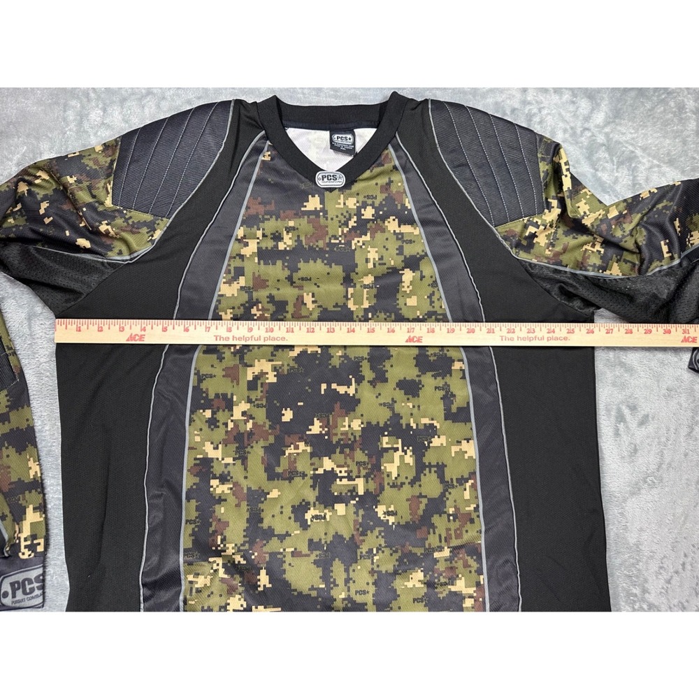 PCS Pursuit Combat Systems Paintball Jersey Digital Camo Padded XXL Mens Black - Picture 12 of 14